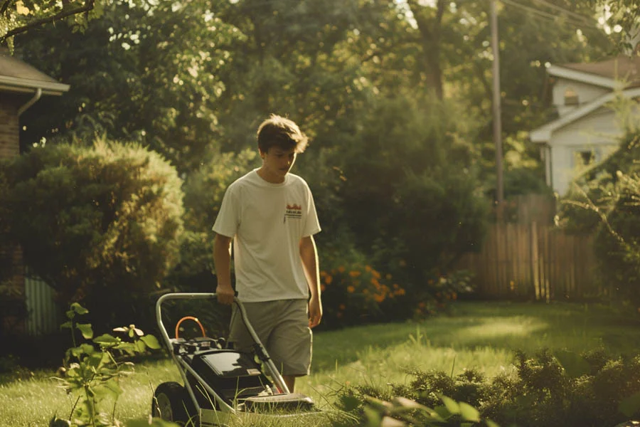 electric cordless push mower